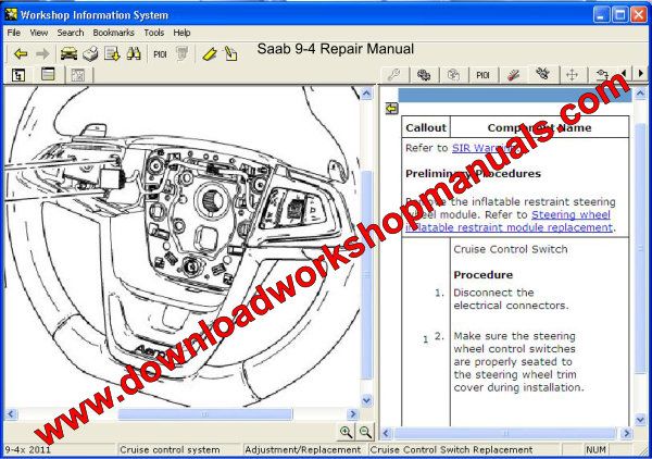 Saab 9-4 Workshop Manual & Wiring Diagrams